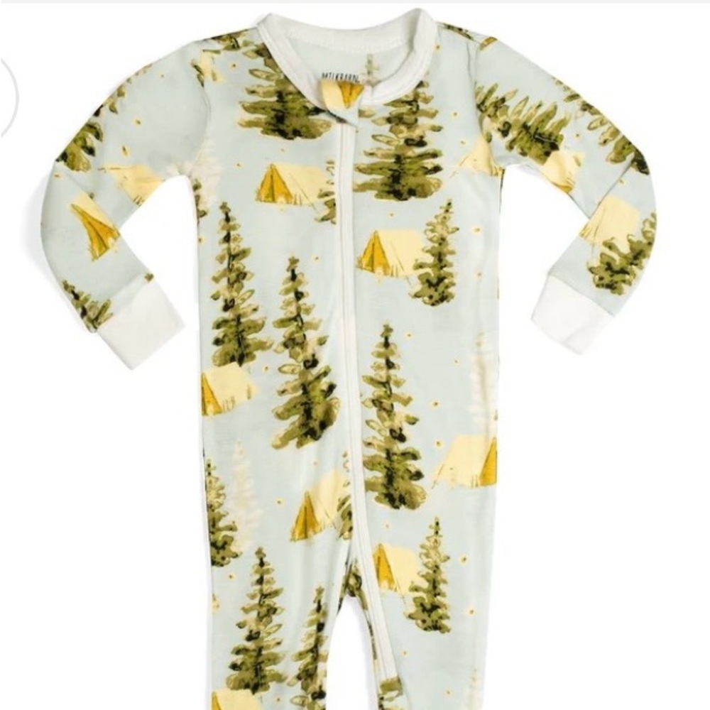 MILKBARN Age 6-9m
Camping Bamboo Zipper Pajama